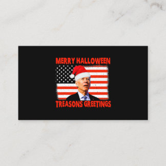 Carte De Visite Joyeux Halloween Trahison s Salutations Parodie Bi