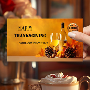 Carte De Visite Joyeux Thanksgiving Automne