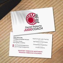 Judo instructor - Kanji and Rising Sun