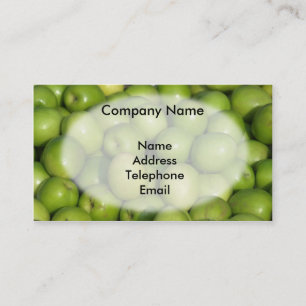 Carte De Visite Jujube vert frais ou dates rouges chinoises
