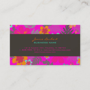 Carte De Visite Jungle hawaïenne de PixDezines/couleur faite sur