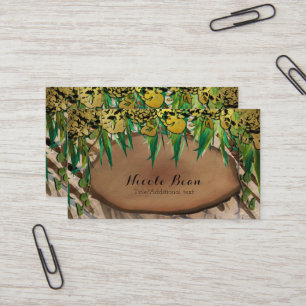 Carte De Visite JUNGLE Imprimé Animal Glam Or Chic Élégant