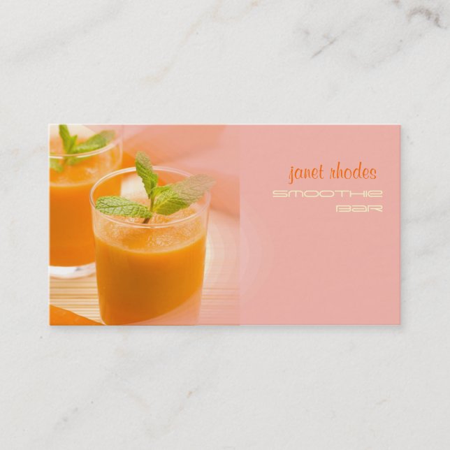 Carte De Visite Jus de carottes parfaitement frais (Devant)