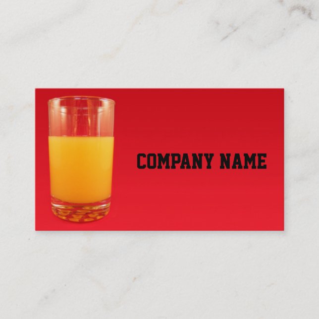 Carte De Visite Jus d'orange (Devant)