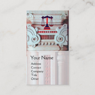 Carte De Visite JUSTICE BUREAU JURIDIQUE, PROCUREUR MONogramme