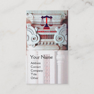 Carte De Visite JUSTICE BUREAU JURIDIQUE, PROCUREUR Monogramme Pea