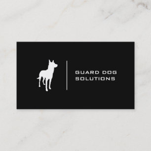 Carte De Visite K9 Minimal (noir)