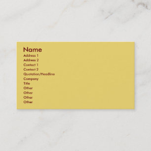 Carte de visite kaki