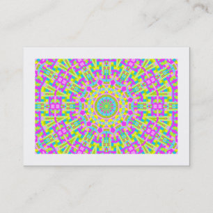 Carte De Visite Kaleidoscope coloré 05 (bordé)