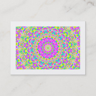 Carte De Visite Kaleidoscope Coloré 08 (bordé)