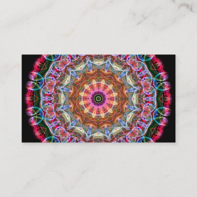 Carte De Visite Kaléidoscope d'amour de nature (Devant)