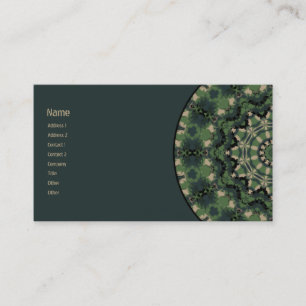 Carte De Visite Kaléidoscope de camouflage d'été