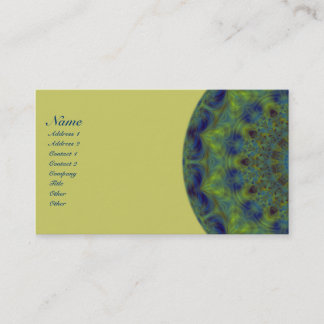 Carte De Visite Kaléidoscope de fractale de sérénité