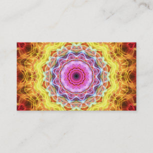 Carte De Visite Kaléidoscope de Passion rose