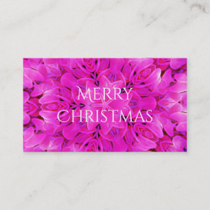 Carte De Visite Kaleidoscope Design Art Floral rose chaud