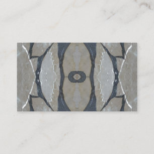 Carte De Visite Kaleidoscope Design Motif clair et gris foncé