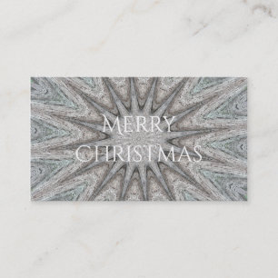 Carte De Visite Kaleidoscope Design Rustique gris clair