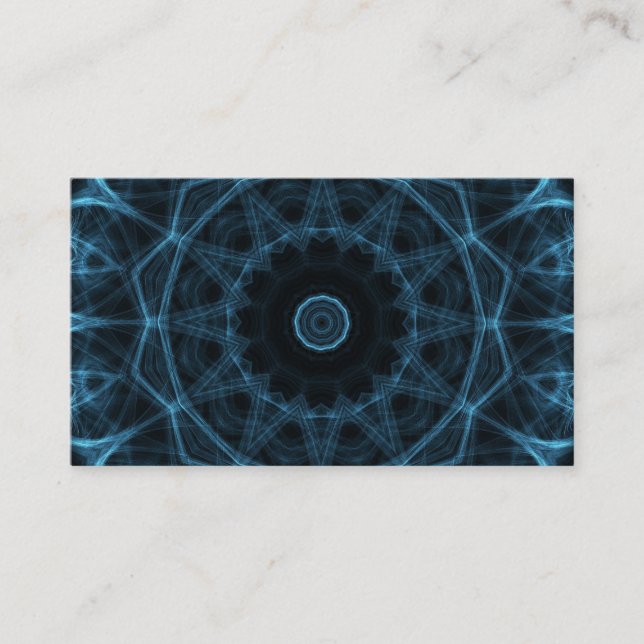 Carte De Visite kaléidoscope étranger bleu (Devant)