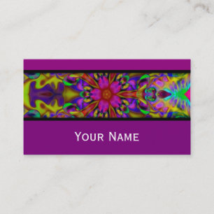 Carte De Visite Kaleidoscope Fractal - Apophyse II + votre texte