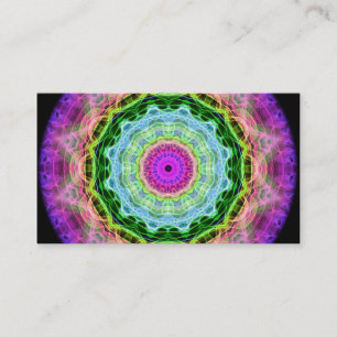 Carte De Visite Kaléidoscope psychédélique de trou de ver