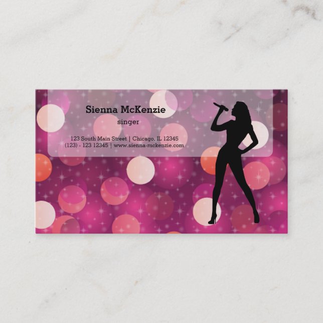 Carte De Visite Karaoke (Devant)
