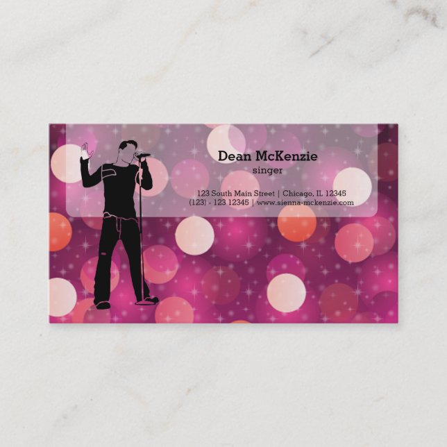 Carte De Visite Karaoke (Devant)