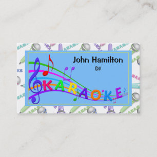 Carte de visite Karaoke DJ