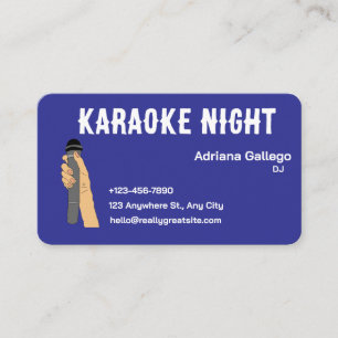 carte de visite karaoke dj (modifiable)
