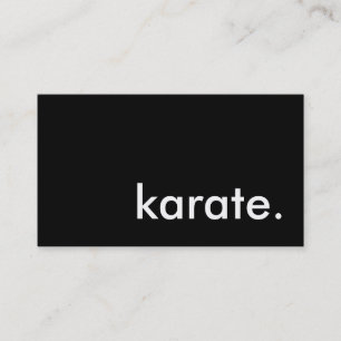 Carte De Visite karaté.