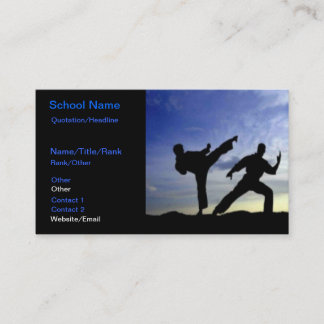 Carte De Visite Karate Sky