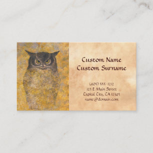 Carte De Visite Katsuda Yukio Owl japonais classe orientale vintag