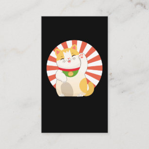 Carte De Visite Kawaii Japanese Cat Anime Otaku