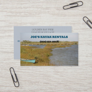 Carte De Visite Kayak Location / Nature Extérieure Visites guidées