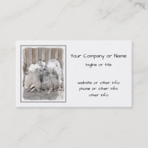 Carte De Visite Keeshonds at the Gate Painting - Original Dog Art