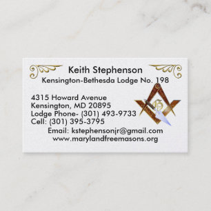Carte De Visite Keith Stephenson
