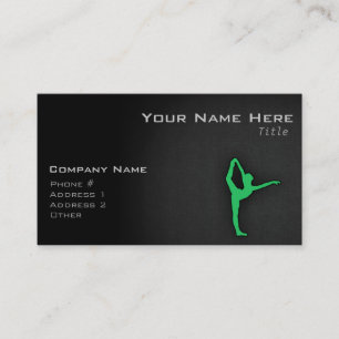 Carte De Visite Kelly Green Ballet Dancer