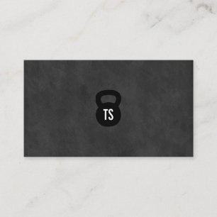 Carte De Visite Kettle Bell Personal Trainer Chalkboard