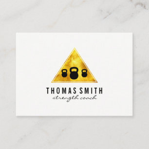 Carte De Visite Kettle Bell Personal Trainer Golden Triangle