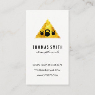 Carte De Visite Kettle Bell Personal Trainer Golden Triangle