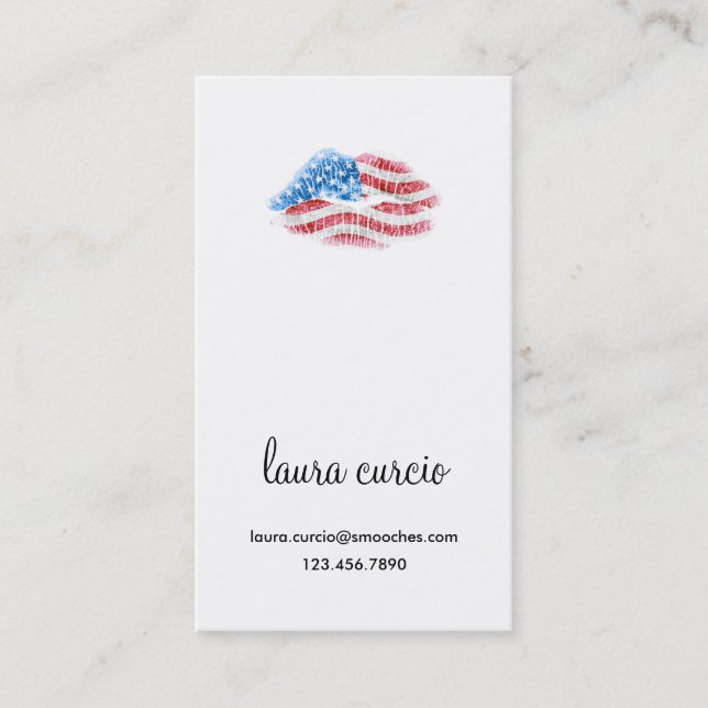 Carte De Visite Kissy patriotique font face (Devant)