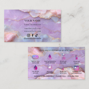 Carte De Visite Kit de branding Marbre Pastel Luxe pour les soins