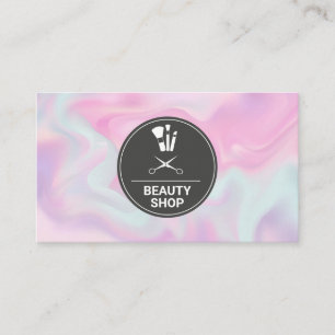 Carte De Visite Kit de maquillage   Pastel Gradient Liquide