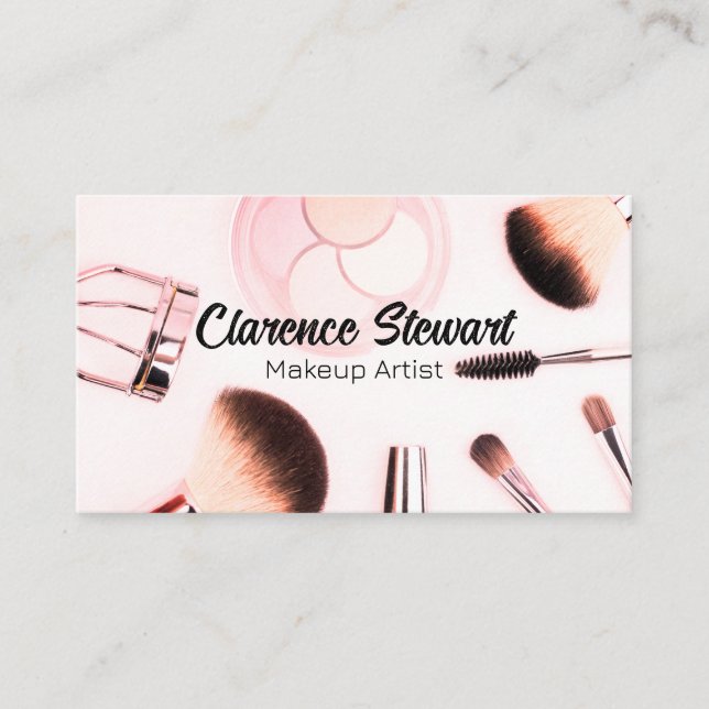 Carte De Visite Kit maquillage de brosses et de beauté (Devant)
