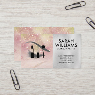 Carte De Visite Kit maquillage   Lashes oculaires   Gold Star Dust