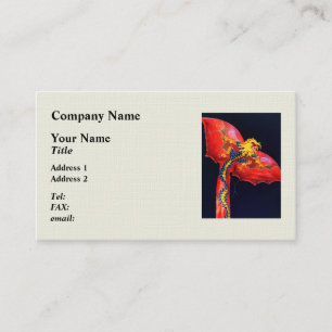 Carte De Visite Kite de Dragon Rouge
