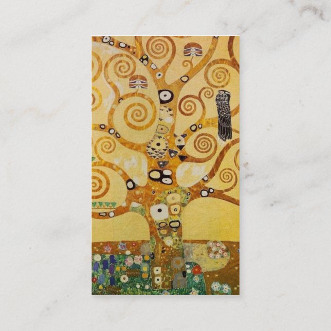 Carte De Visite Klimt Tree of Life (Dos)