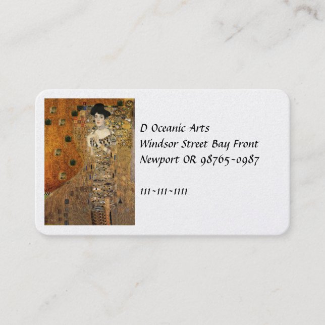 Carte De Visite Klimt's Portrait Adele Bloch-Bauer (Devant)
