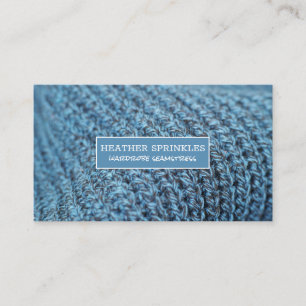Carte De Visite Knit Textile   Armoire Seamstress