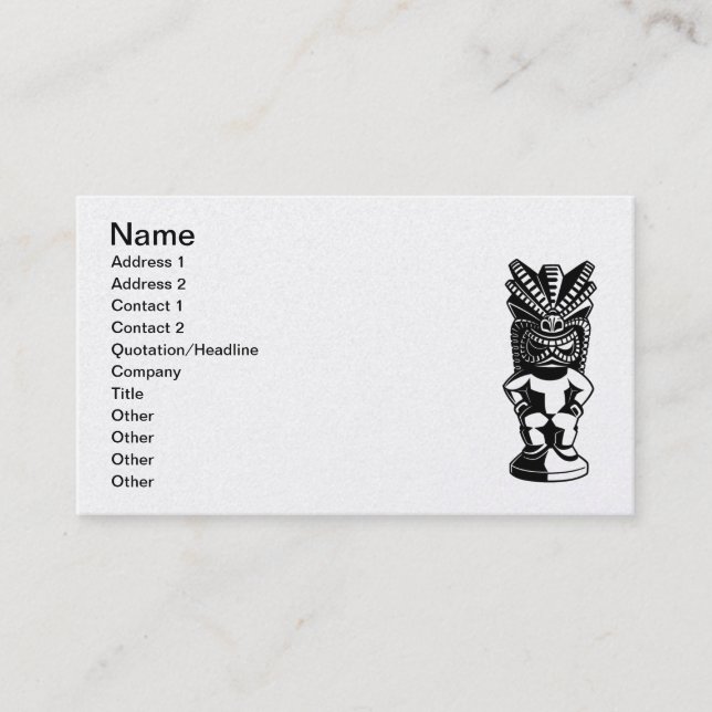 CARTE DE VISITE KU-TIKI (Devant)