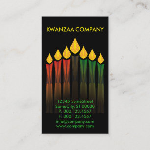 Carte De Visite Kwanzaa mire la société